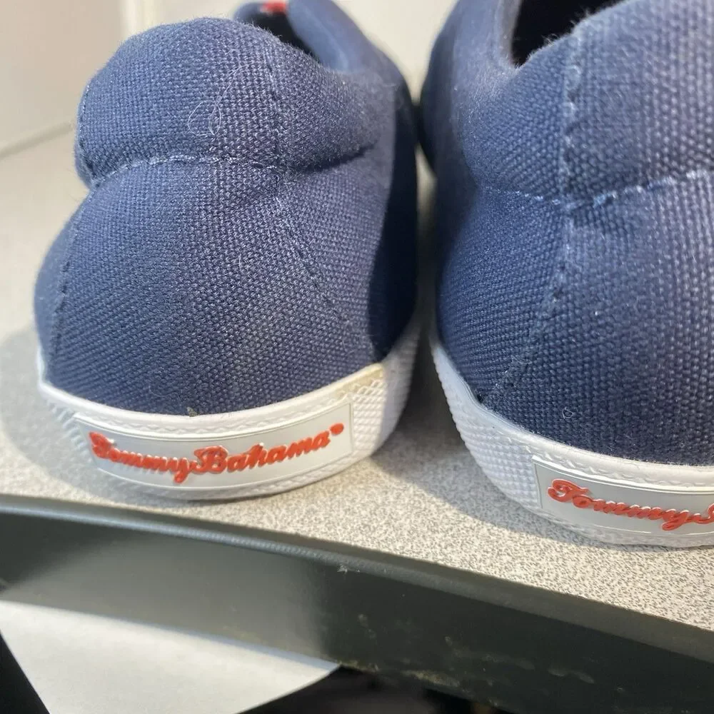 Tommy Bahama Kamiki Lined Mens 8 Blue Mesh Lifestyle Shoes Knit